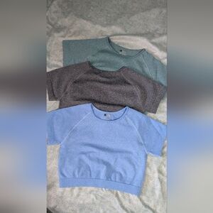 Workout Cropped tops Set of 3